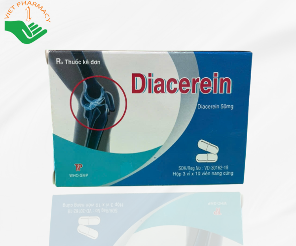 Thuốc viêm thấp khớp Diacerein 50mg